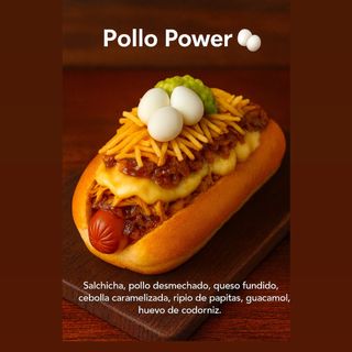 Hot dog pollo power