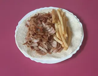 Piadina kebab patatine