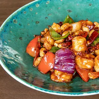 Langostinos salteados en salsa Kung-Pao