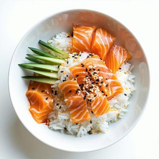 Chirashi salmone