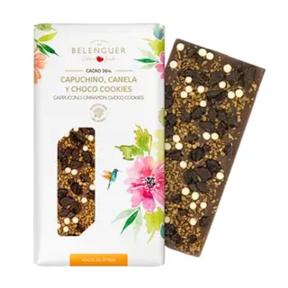 Chocolate Belenguer De Capuchino Con Canela Y Choco Cookies (105 G.)