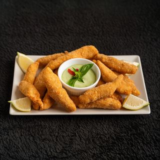 Porçao de Filé de Peixe Empanado