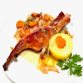 Conejo Al Horno (Ración)