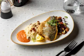 File biban de mare cu risotto