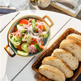 კიტრი პომიდვრის სალათი