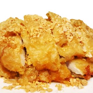 61A. Tiras De Pollo Almendrado Frito