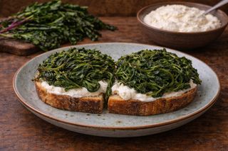 Stracciatella e cicoria