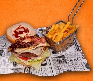 Hamburguesa De Ternera Con Patatas