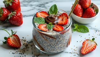 Чия с Нутела и ягоди (160г)