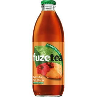FuzeTea brzoskwiniowa z czarną herbatą i hibiskusem 0,25l