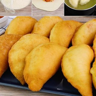 Panzerotti e fritto, mozzarella, pomodoro