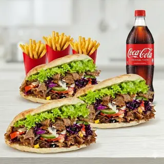 Menú 12° 3 Pitas O 3 Dürums