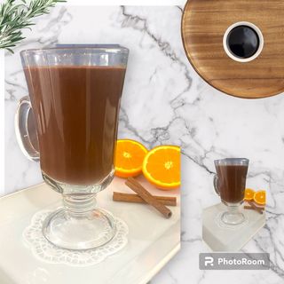 Chocolate quente laranja e canela 