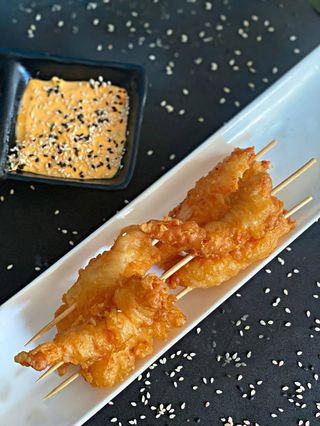 კრევეტები ტემპურით