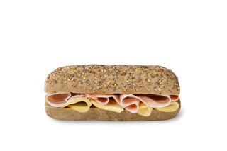 Stewed bacon sandwich