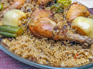 Poulet De Chair Avec Riz Ou Spaghetti Soumara