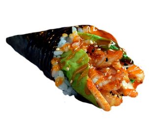 Temaki pollo rebozado 
