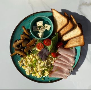 Скрембл з шинкою 