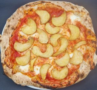 Margherita con patatine fritte