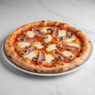 Pizza Jamón York Y Champiñón