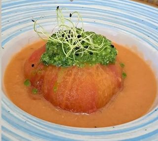 Bomba De Tomate Con Burrata