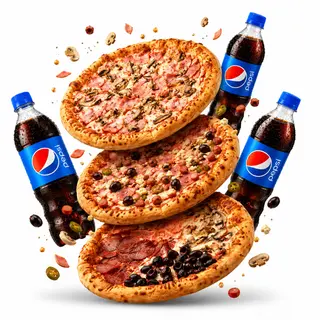 Combo 3 Pizza+ 3 Pepsi 0.5l