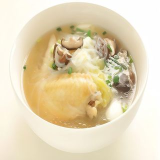 sopa de pollo y champiñones
