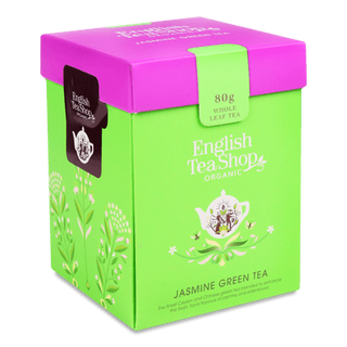 Чай зелений English Tea Shop з ароматом жасмину органічний (80г)
