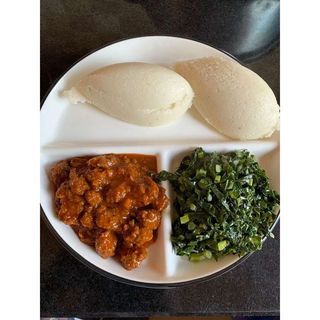 Beef Wet Fry + Ugali + Sukuma Wiki