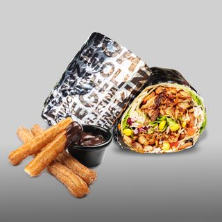 Burrito sa piletinom + Churros