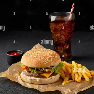 Double cheeseburger menù