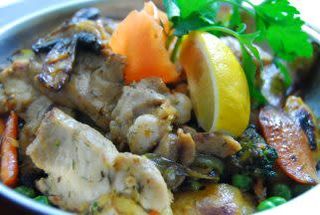 Телешко със зеленчуци