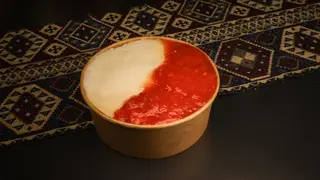 ღომი საწებლით