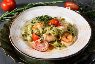 Тальятеле с креветками