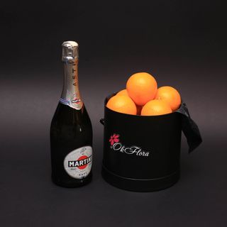 Set Cutie cu Portocale și Asti Martini