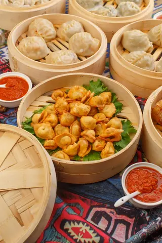 Пельмени жареные 