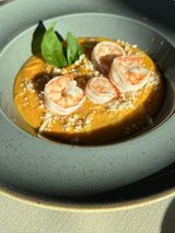 Гарбузовий крем-суп з креветками, 370г