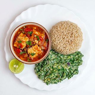 Fish Wet/Stew + Veg with Pilau