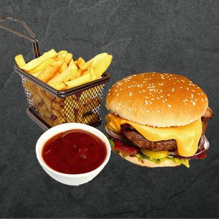 Бургер з телятиною та в’яленими томатами (360/140/25г)