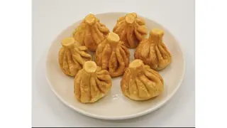 Жареные мини хинкали из говядины