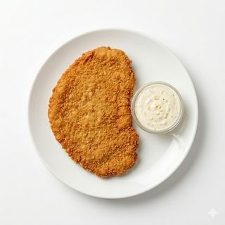 Pollo Empanado Con Ajo