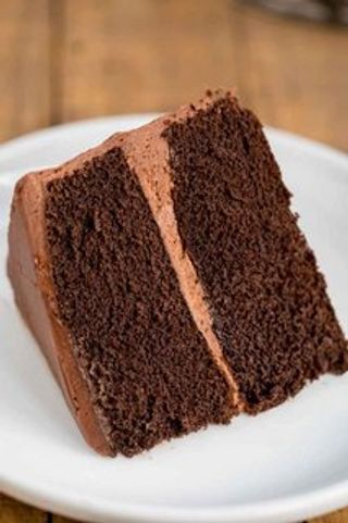 Fresh Brown Cake Slice