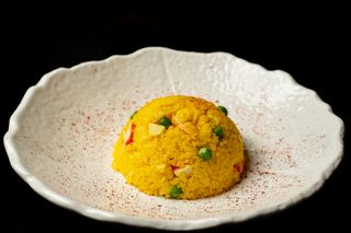 243. Arroz Frito Estilo Japonés Con Tres Delicias