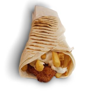 Tortilla ze Stripsami i Frytkami Duża