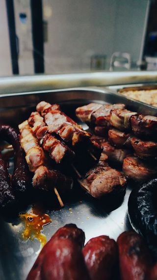 Espetada de Porco com Bacon