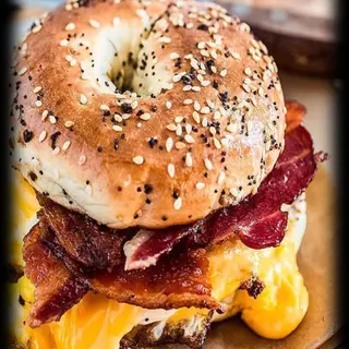 Bacon-Scrambled Egg Bagel