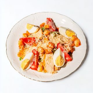 Салат Цезарь с курицей
