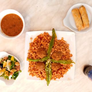 Menu Complet Pâtes aux Boulettes de viande