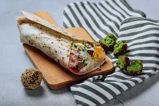 Falafel cu Hummus si Tabouleh + Supa de Linte