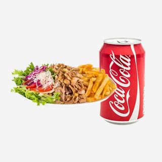 Giga talerz + coca cola 330 ml 